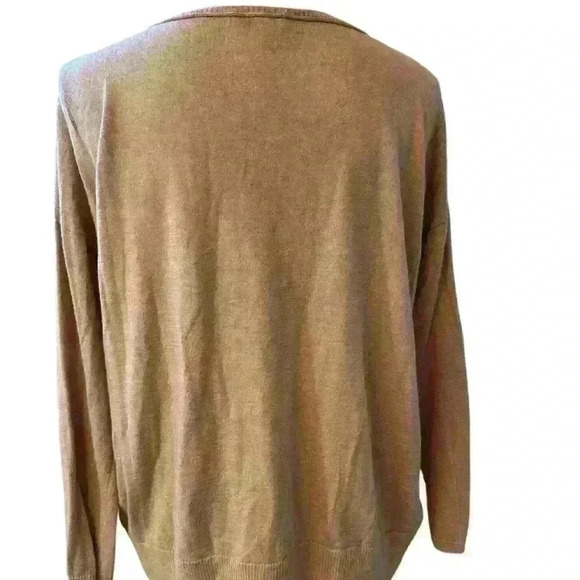 JOIE Crewneck sweater with eyelash lace underlay hem - Picture 4 of 7